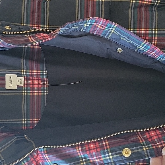 JCREW factory NWOT tartan plaid jacket  size M - Picture 5 of 6